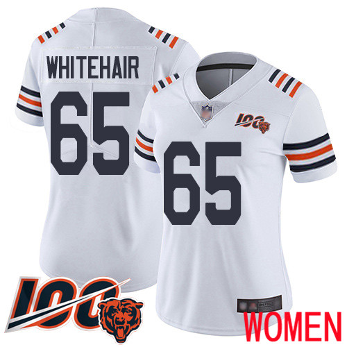 Chicago Bears Limited White Women Cody Whitehair Jersey NFL Football 65 100th Season